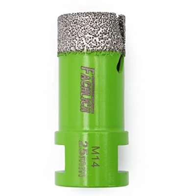 Imagen de FACHLICH Broca de Diamante,25mm M14 Vacío Soldadura para Perforación en Seco Porcelana Azulejo Granito Mármol