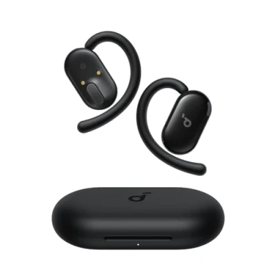Imagen de Soundcore Anker V20i Auriculares Open Ear, Ganchos Giratorios para Orejas, Ajuste Ceñido, Graves Potentes, Llamadas Nítidas, IP55, Luces Led, 36 h de Autonomía, Bluetooth 5.4, Conexión Multipunto