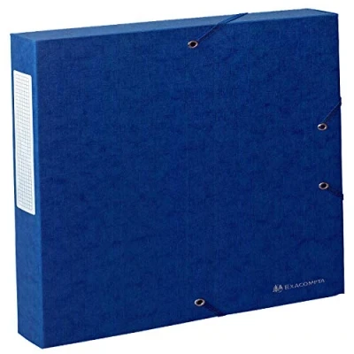Imagen de Exacompta 50812E Carpeta de proyecto con goma, color azul