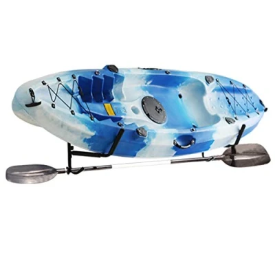 Imagen de ASMSW Estante de almacenamiento para kayak, colgador pared, canoa, ganchos montaje en pared sup, tablas remo, acero resistente, capacidad 80