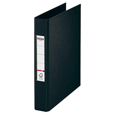 Imagen de Rexel Carpeta de anillas A5, color negro, 25 mm, 2 juntas tóricas, a elegir, 2115558