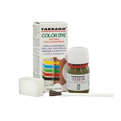 Imagen de Tarrago Self Shine Color Dye 25 ml Tintura Autobrillante para Zapatos y Accesorios Cubre Rozaduras Desgastes del Calzado Oliva (34)