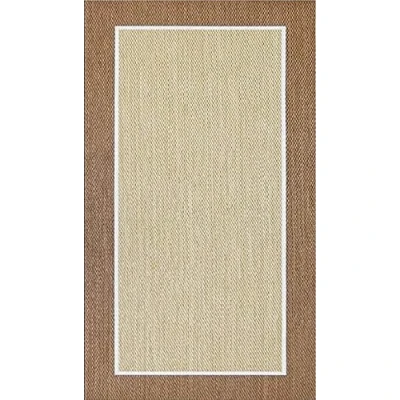 Imagen de ALFOMBRA VINILO PIE DE CAMA ALLURE BEIGE, 070x140 cm.