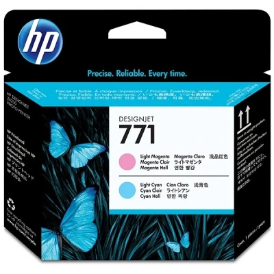 Imagen de Hewlett Packard CE019A / 771 Juego de 2 cartuchos tinta para impresora, color cian claro, magenta claro
