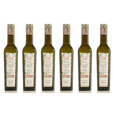 Imagen de CASTILLO de CANENA Aceite Oliva Virgen Extra Reserva Familiar (Variedad Arbequina) Pack regalo 6 botellas 500 ml
