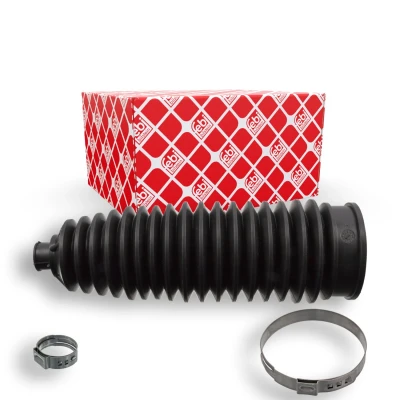 Imagen de FEBI BILSTEIN 101724 Juego de fuelle, dirección Termoplástico Eje delantero, izquierda, derecha con abrazaderas RENAULT: MEGANE 2 Kombi