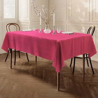 Imagen de Home Direct Mantel 100% poliéster, Rectangular 150 x 300cm Fucsia