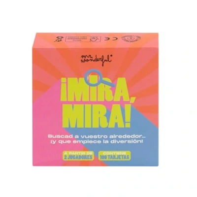 Imagen de Mr. Wonderful Juego de Cartas ¡Mira, mira! Contiene 100 Tarjetas A Partir 2 Jugadores