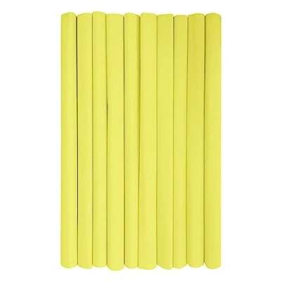 Imagen de Interdruk rollos de papel crepé para niños, bricolaje y decoraciones Paquete 10 (50 cm x 200 cm, 28 g/m2) 03 Limón