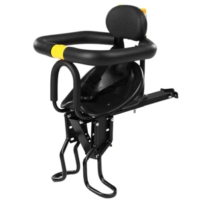 Imagen de Lixada Asiento Delantero de Bicicleta Seguridad para niños Sillín con Pedales Soporte Apoyo Carreras MTB