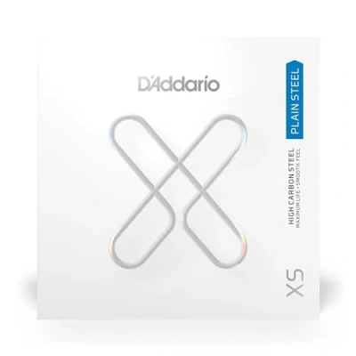 Imagen de D&#039;Addario. Cuerdas para guitarra XS Plain Steel Cuerda de suelta XSPL015 Máxima vida útil con tacto suave y tono excepcional .015