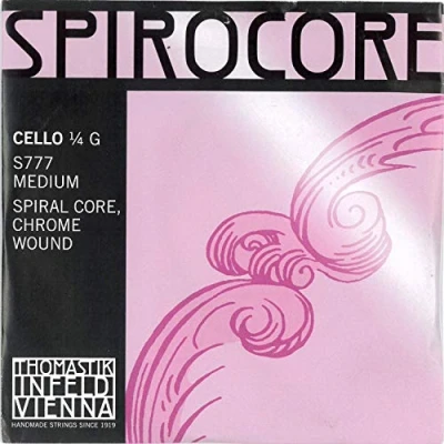 Imagen de Thomastik cuerda para Violonchelo 1/4 Spirocore Sol núcleo flexible en espiral, entorchado cromo, medio