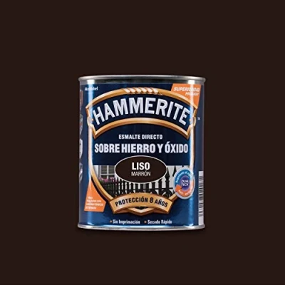 Imagen de Hammerite Esmalte Liso Brillante, Marrón, 750 ml (Paquete de 1)