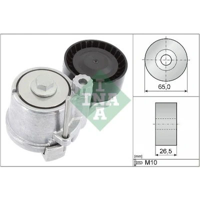Imagen de INA 534 0661 10 Brazo tensor, correa trapecial poli V OPEL: Zafira C Tourer, Insignia A Berlina, Astra J Sports Tourer