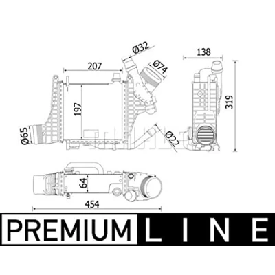 Imagen de MAHLE ORIGINAL CI 541 000P Intercooler