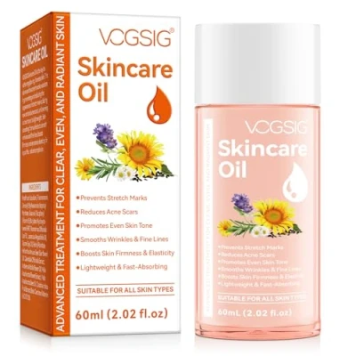 Imagen de Aceite Corporal Para El Cuidado De La Piel, Hidratante Antiestrías, Previene Las Estrías,Para Una Piel Clara, Uniforme Y Radiante 60Ml