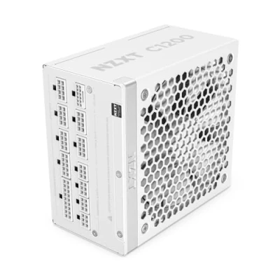 Imagen de NZXT C1200 Gold ATX 3.1 Fuente de alimentación para PC Gaming Totalmente Modular bajo Ruido 1200 W 80 Plus Conector 2x6 12 V Condensadores 100% japoneses Blanco
