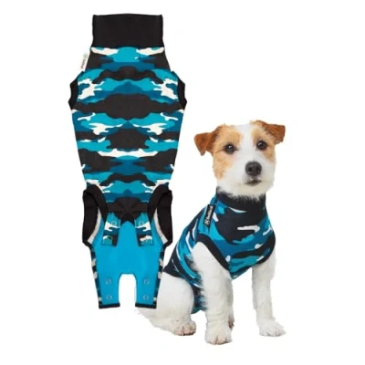 Imagen de Suitical Recovery Suit Perro, XXXS, Camuflaje Azul
