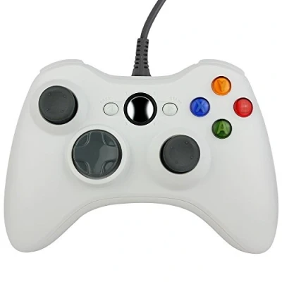 Imagen de Xbox 360 Game Controller USB Wired Gamepad Joystick Joypad for Microsoft &amp; Windows PC (White)