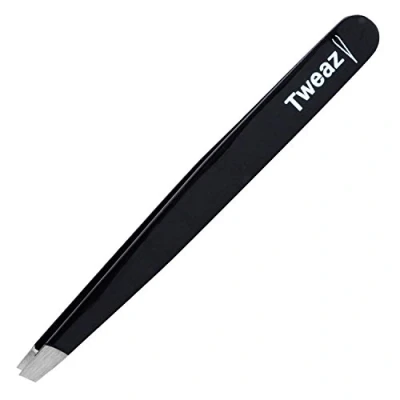 Imagen de K Pro TWEAZY Pinza de Acero Inoxidable para Depilar Cejas y Retirar Astillas (Negro)
