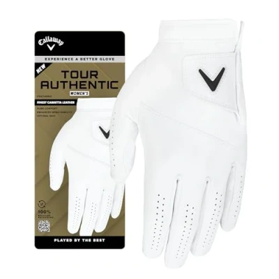 Imagen de Callaway Golf Tour Guante auténtico para mujer, pequeño, color blanco, usado en la mano izquierda)