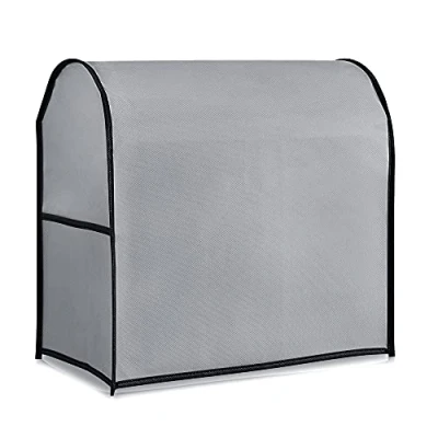 Imagen de kwmobile Funda Compatible con KitchenAid 4,3 4,8 litros Cubierta Protectora Bolsillos para Accesorios Gris Claro