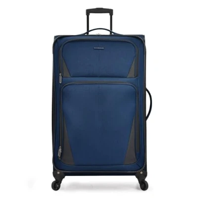 Imagen de U.S. Traveler Aviron Bay Maleta expandible con Ruedas giratorias, Navy, 76.20 cm, giratorias