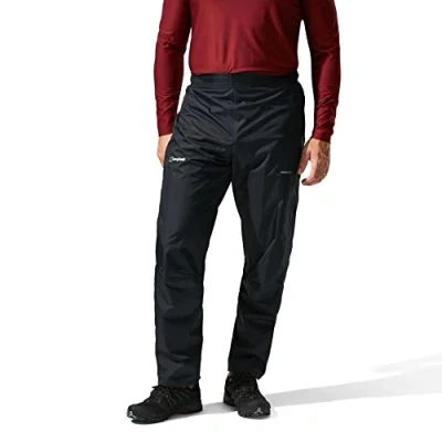 Imagen de Berghaus Deluge Pro 2.0 Overpants Impermeables y Transpirables, Hombre, Negro, XS