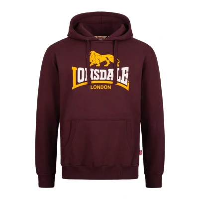 Imagen de Lonsdale Normale Passform Thurning Jersey con capucha, Hombre, Talla: Small, Oxblood