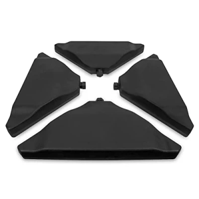 Imagen de VONROC Baldosas para sombrilla, peso de la base, triangulares, un total ±80 kg, adecuadas sombrillas 50 x cm, juego 4 unidades