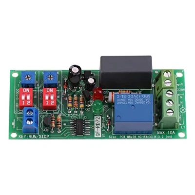 Imagen de P3 Temporizador Cíclico Programable 220V relé de Ciclo Infinito con Módulo Interruptor Encendido/apagado Segundos 1 Unidad AC100V 250V Ajustable