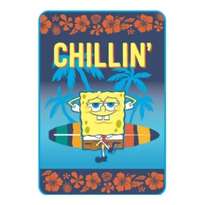 Imagen de Franco Bob Esponja Squarepants Manta súper Suave de Micro Raschel, 62 x 90 Pulgadas, (Producto con Licencia Oficial) coleccionables
