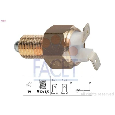 Imagen de FACET 7.6214 Interruptor, piloto de marcha atrás Made in Italy OE Equivalent