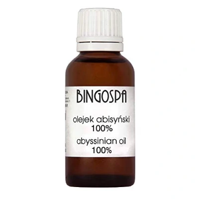 Imagen de BINGOSPA aceite abisinio nutritivo antienvejecimiento para la mejora de piel, hidratación y elasticidad cuidado del cabello seco, puntas el 30 ml