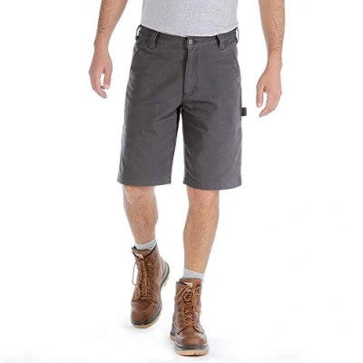 Imagen de Carhartt Pantalones cortos utilitarios de trabajo Rugged Flex en lona, Relaxed Fit Para Hombre, Azul Shadow, W38