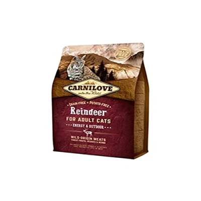 Imagen de Carnilove Reindeer Energy &amp; Outdoor Comida Deshidratada Para Gato 2 Kg Paquete de 17 x 117.65 gr Total: 2000
