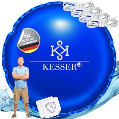 Imagen de KESSER® cojín de piscina invierno 400 cm cubierta con doble costura Whirlpools aire para invernal piscinas empotradas PVC