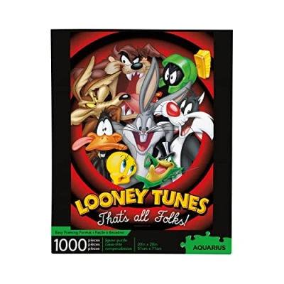 Imagen de AQUARIUS Looney Tunes Puzzle (1000 Piece Rompecabezas, Color Rosso, (NMR Distribution 65253)