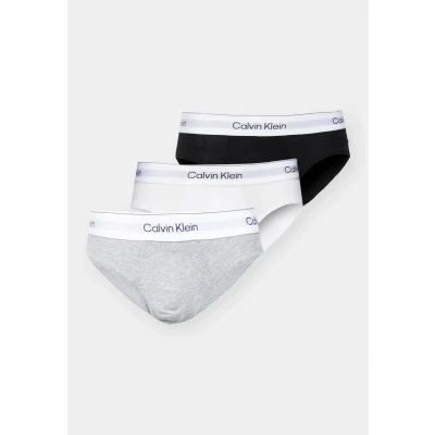 Imagen de Calvin Klein Underwear HIP Brief 3 PACK Braguitas, Hombre, Talla: Small, Grey heather/white/black