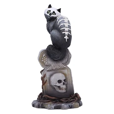 Imagen de Nemesis Now Figura de Gato Calavera Martin Hanford 15 cm, Resina, gótico, la compleja Mente Hanford, fundida en Mejor Pintada a Mano