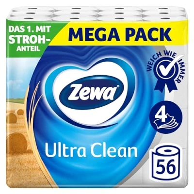 Imagen de Zewa Ultra Clean Papel higiénico (7 x 8 rollos)
