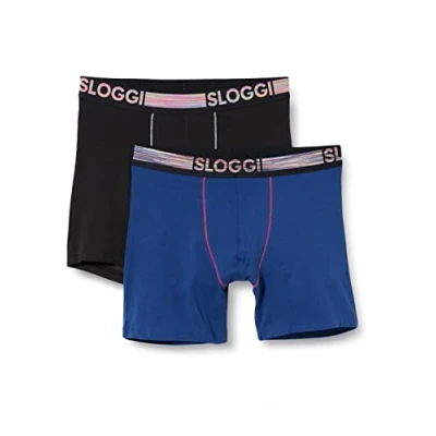 Imagen de sloggi Hombre Go Abc Natural H Short 2P, Negro, XL