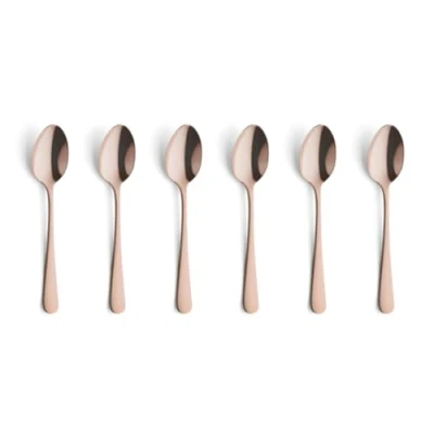 Imagen de Amefa Austin Juego de 6 cucharas moka espresso cobre mate