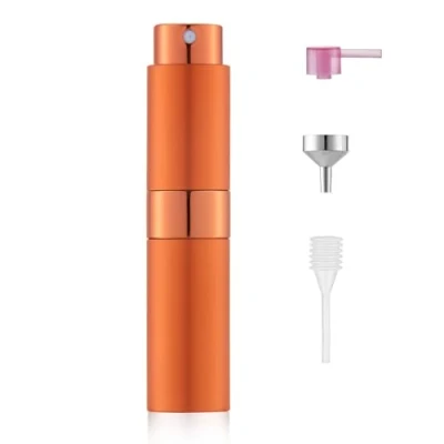 Imagen de Toureal Vaporizador de perfume recargable vacío 8 ml, botella viaje para hombres y mujeres, (naranja)