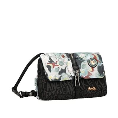 Imagen de Anekke Bolso de Mujer Bandolera Grande Bolsa Hombro Polipiel con 1 Asa Cierre Cremallera y Solapa Maleta Mano Colección Woods Accesorios Complementos 27x19x10 cm