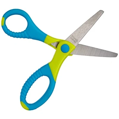 Imagen de Wedo 0771514 Gripy Tijeras para Manualidades, 13.Cm, Puntas Redondeadas, Acero Inoxidable, Turquesa