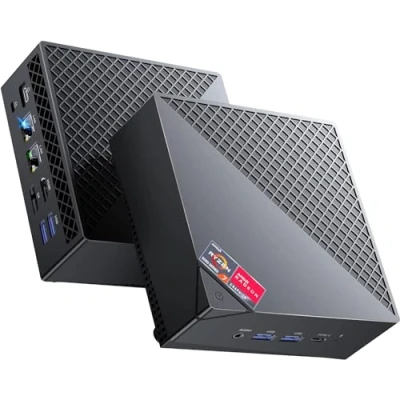Imagen de ACEMAGICIAN AM06 Pro Mini PC,Mini Ordenador de Sobremesa AMD Ryzen 7 5700U (8C/16T, hasta 4,3 GHz), 32GB DDR4 1024GB(1TB) SSD,Ordenador Pequeño Dual Ethernet/WiFi 6/Tipo C