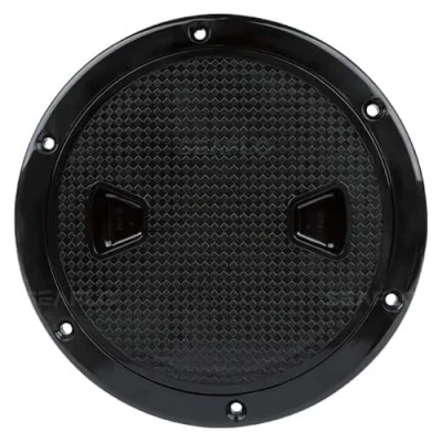 Imagen de Seaflo 4 &quot; 8&quot; Negro Circular Antideslizante inspección escotilla W/Desmontable Cubierta,