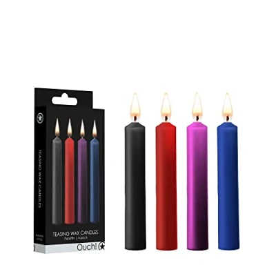 Imagen de Teasing Wax Candles Parafin 4 pack Mixed Colors
