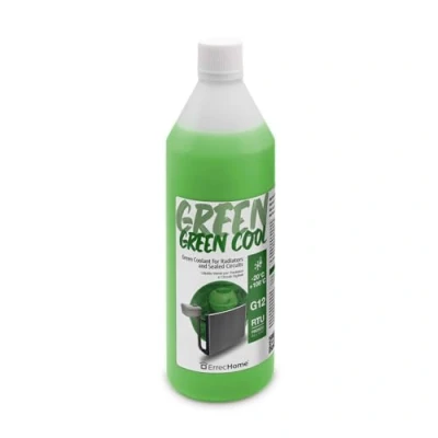 Imagen de ErrecHome Green Cool, Fluido para Radiador Verde 20C, Anticongelante G12 con paquete inhibidor de base orgánica OAT, Listo usar, 1 Litro